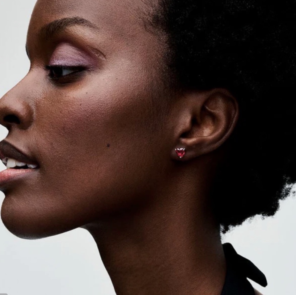 Sweet red heart silver set - Image 6