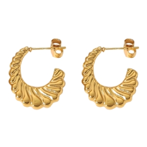 Solene hoop wp earrings