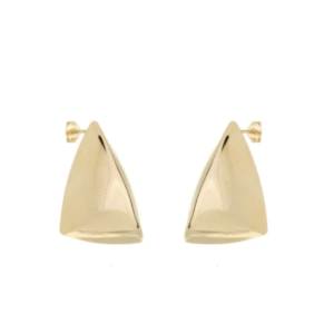 Geometric golden glow earrings