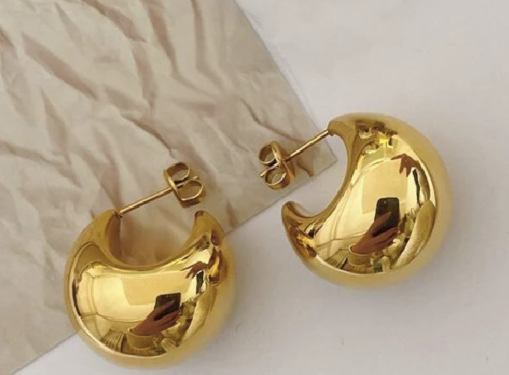 Golden Ball earrings wp - Image 3