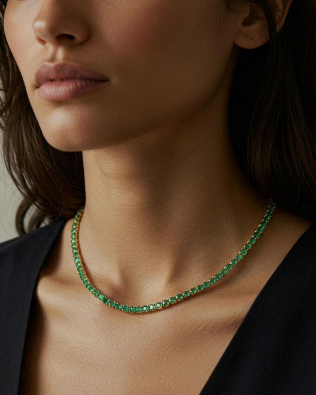 Tennis Turmaline necklace 3.0mm