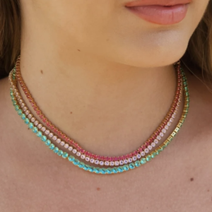 Tennis Turmaline necklace 3.0mm