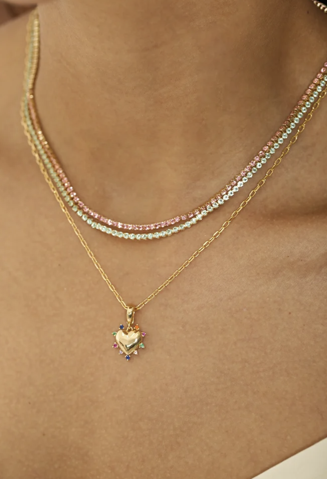 Tennis Kunzita necklace 2.0mm - Image 2