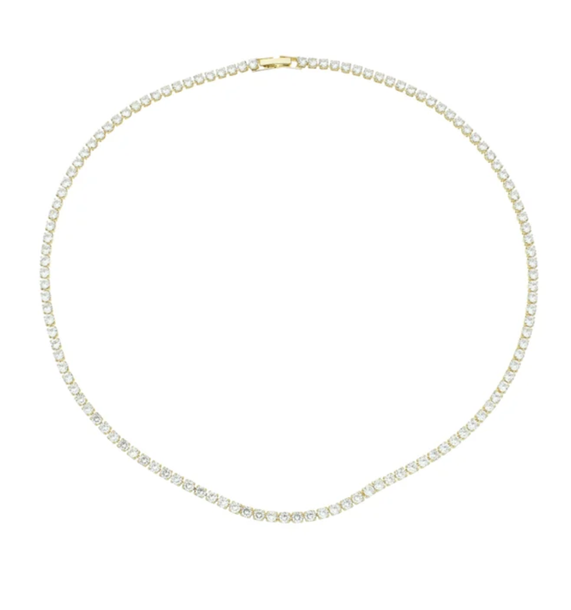 Tennis gold choker necklace 3.0mm