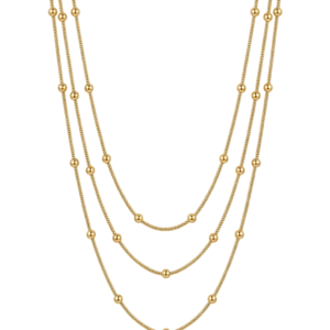 Golden Spheres necklace wp