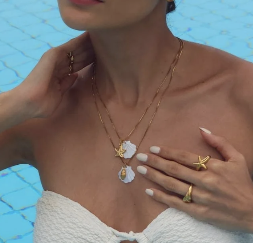 Seashell mother pearl necklace wp - Image 2