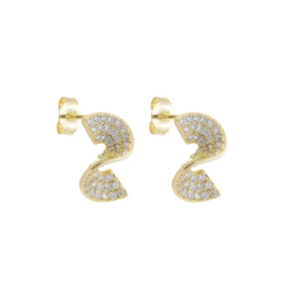 Mini twist stud earrings