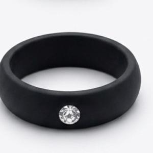 Sunny silicone ring black