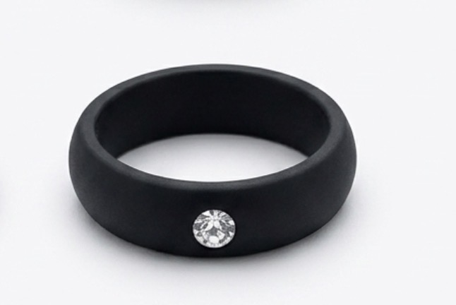 Sunny silicone ring black