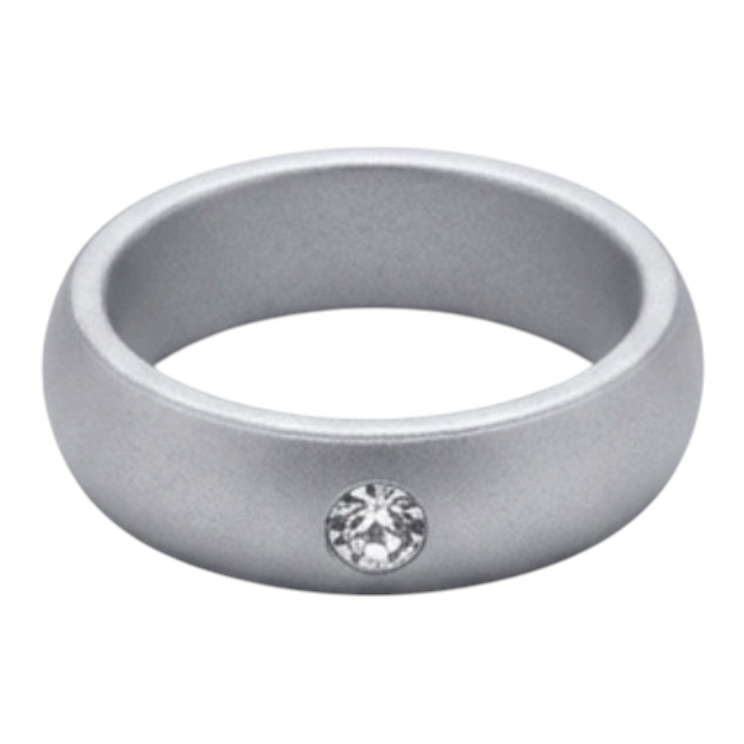 Sunny silicone ring Silver color - Image 3