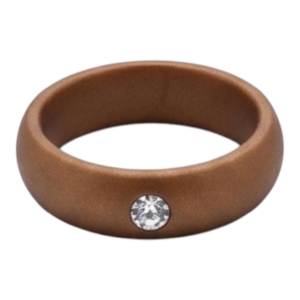 Sunny silicone ring Bronze color