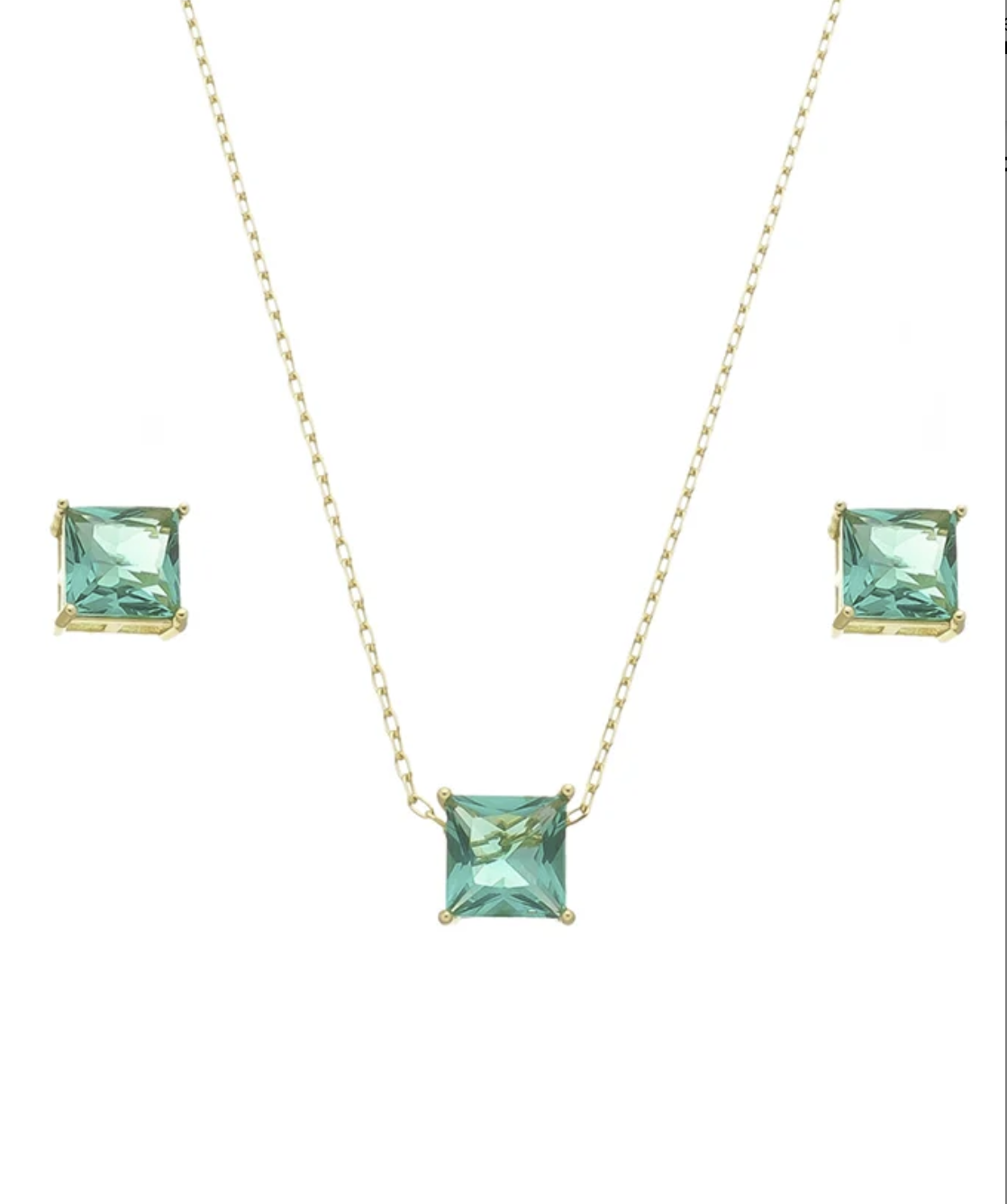 Turmaline set earrings and necklace - Image 3