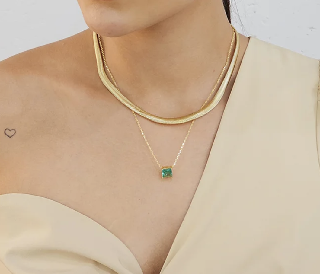 Turmaline set earrings and necklace - Image 4
